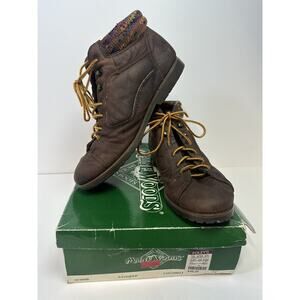 VTG Maine Woods Women’s 8.5‎ Leather Boots Brown STOMPER Coconut Hiking Climbing
